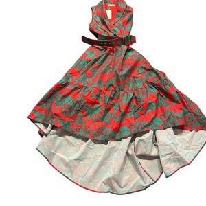 Mulla Tropical Vacation High Low Maxi Dress Women's Size M Medium NWT New w tag